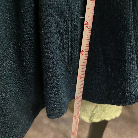 Bordeaux Anthropologie Short Sleeve Cinch Waist Lightweight Sweater Maxi S/P SP - Picture 12 of 16